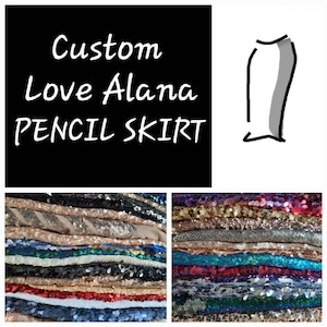 Custom: Pencil or Kid's Skirt - One of a Kind!! - Any Size or Length (kids, XS-2X, plus, tall) Ships in 3-5 days. Made by me in Los Angeles