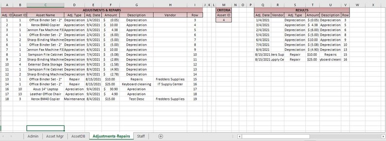 Build an Excel Asset Tracker With Check-in, Check-out & Depreciation ...