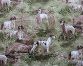 Hunting Dogs, greens and browns