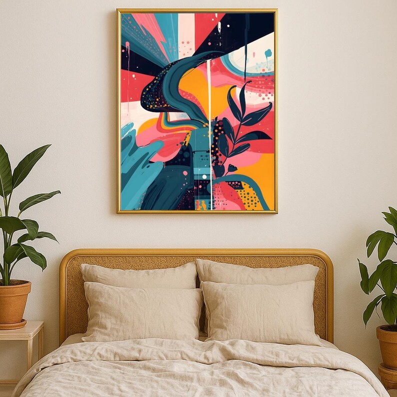 Orange Gris Blanc Affiche Impression Sur Toile Images Décoratives Moderne Abstrait Mur Art Peintures Salon Décor À La Maison 40x60cm-3Pcs Sans Cadre