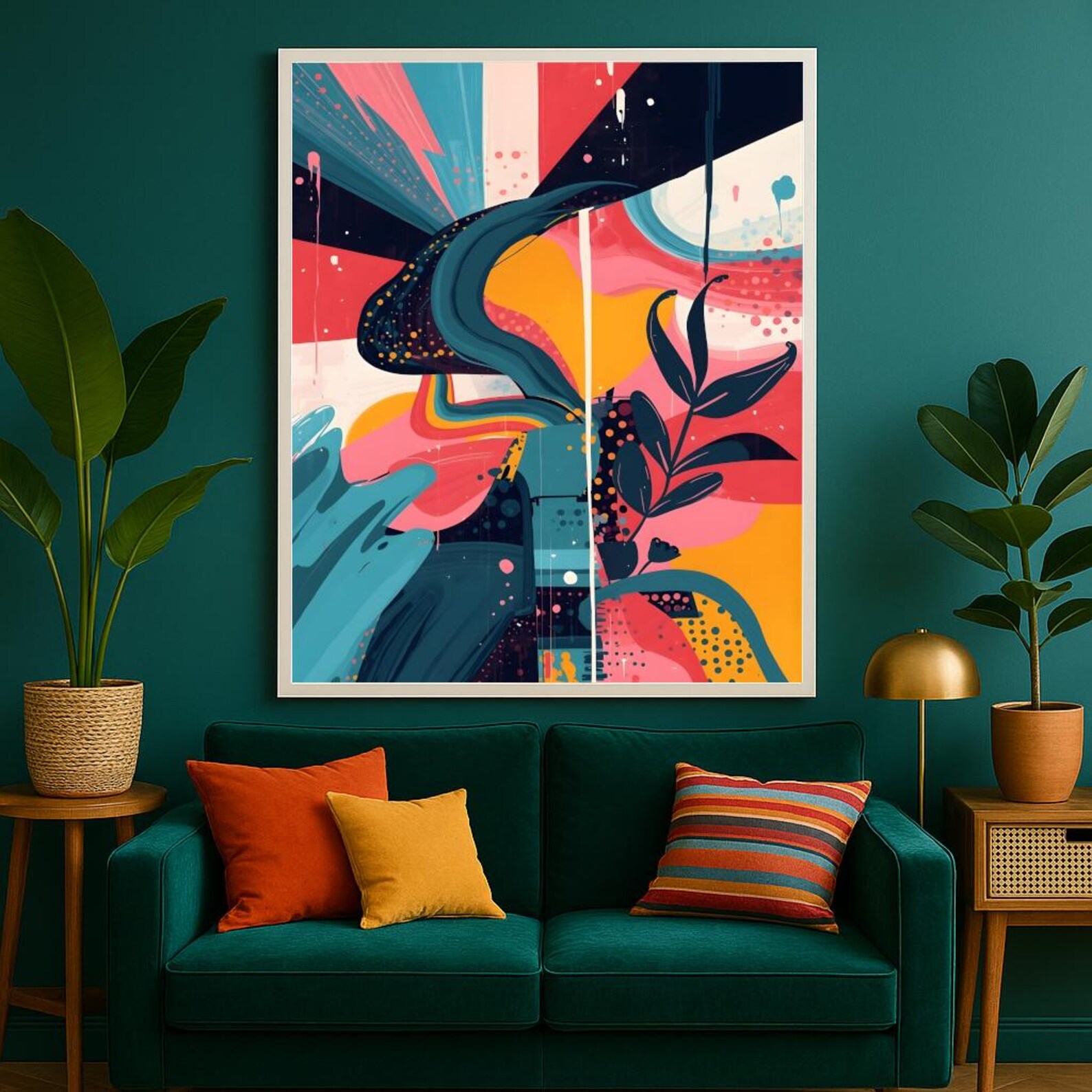 Ensemble d'art mural abstrait moderne | Décoration murale artistique ...