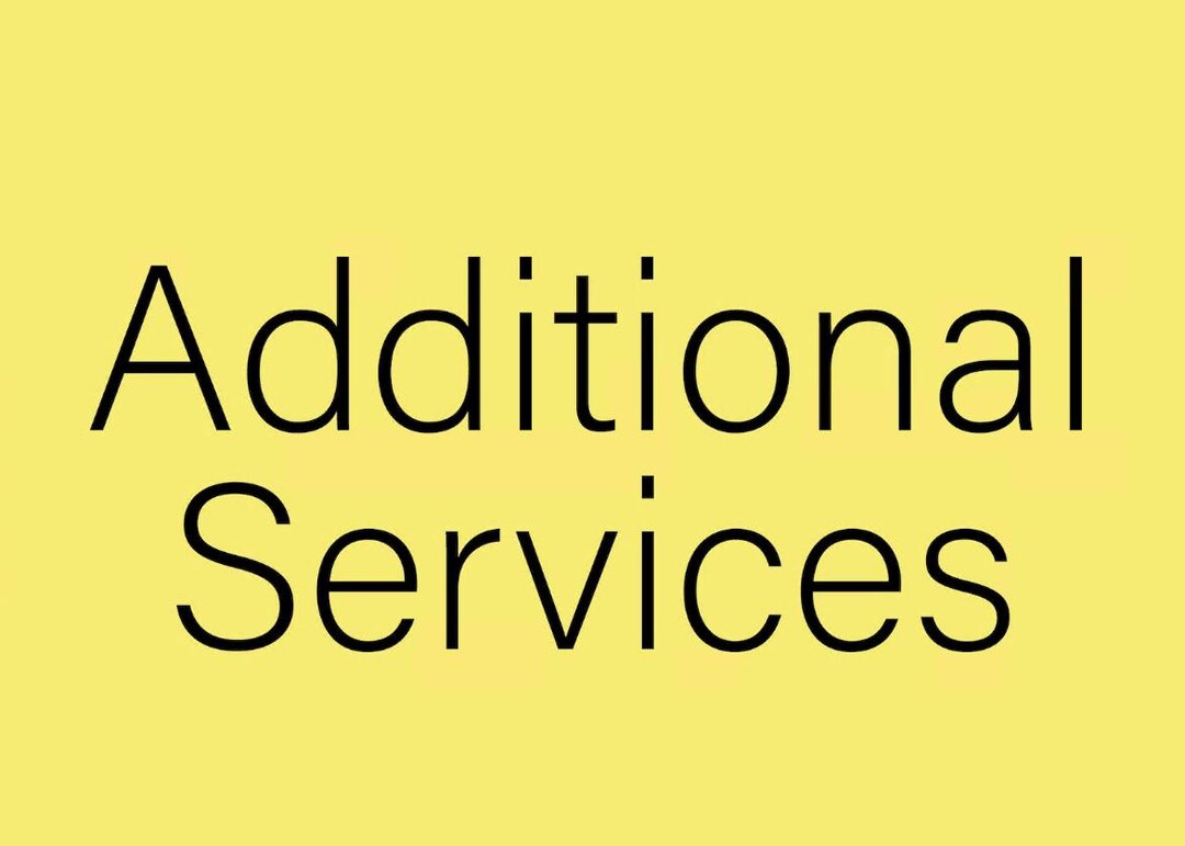 Add-on Product: Additional Services - Etsy