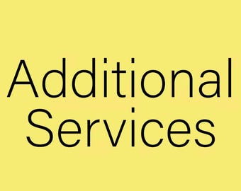 Add-on Product: Additional Service For Custom Text