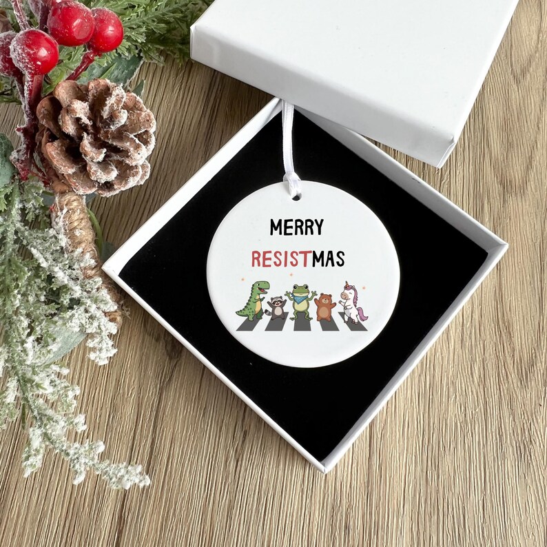 Resistmas Rabbit Resist Inflatable Costume Portland Frog Merry Resistmas Christmas ...