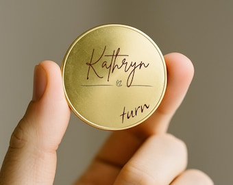 TURN Custom Engraved Coin, Personalized Pocket Token, Custom Message Gift Coin, Engraved Keepsake for Him & Her