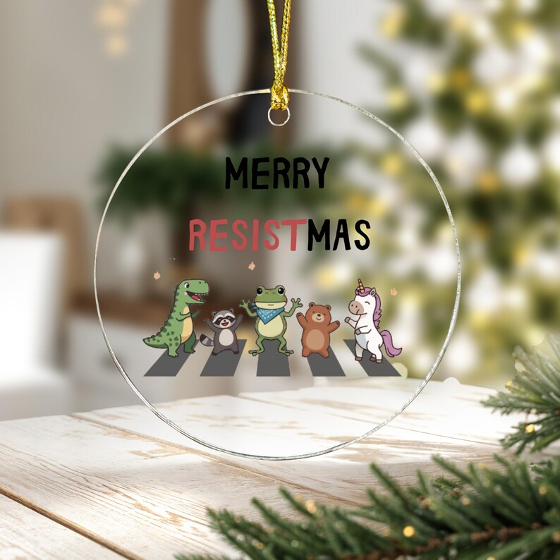 Resistmas Rabbit Resist Inflatable Costume Portland Frog Merry Resistmas Christmas ...