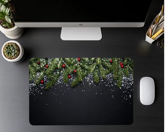 Christmas Tree Gaming Mat, Holiday Tabletop Playmat, Xmas Board Game Mat, Christmas Gift for Gamers