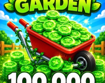 Grow a Garden : 100k Trading Tokens Fast Delivery