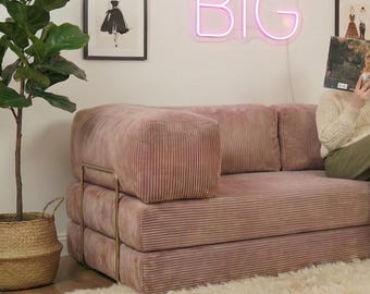 Divano modulare in velluto a coste Couchies - Divano da soggiorno disponibile in 24 colori