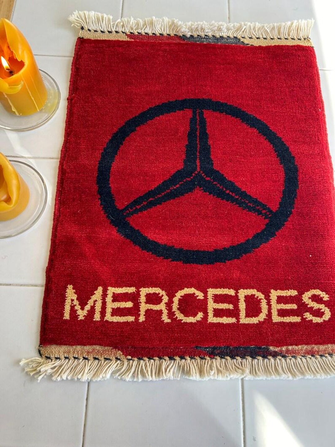 Mercedes Benz Handmade Rug Car Rug - Etsy