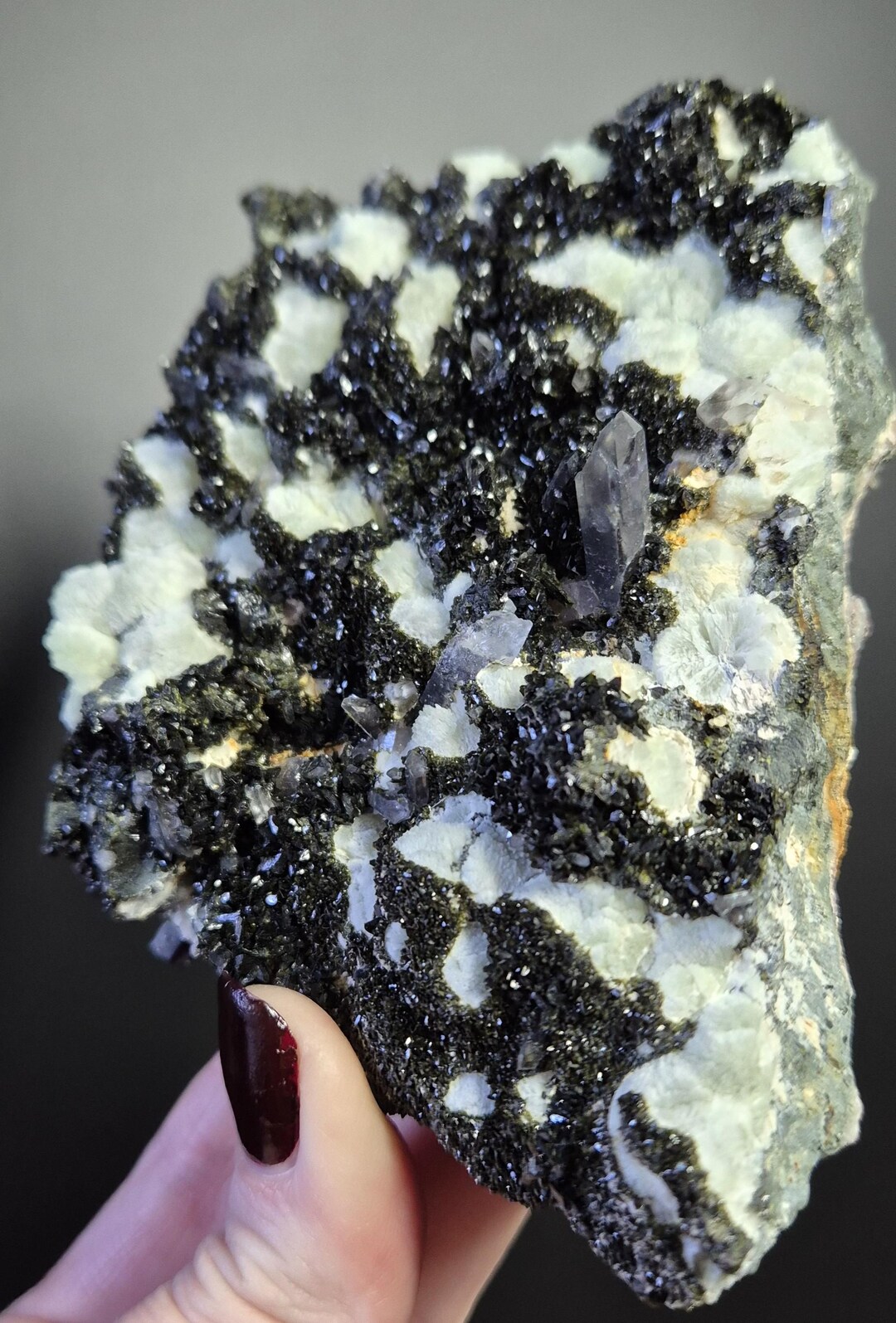 Great Sparkling Epidote Cluster With Prehnite And Quartz Liangshan Yi 