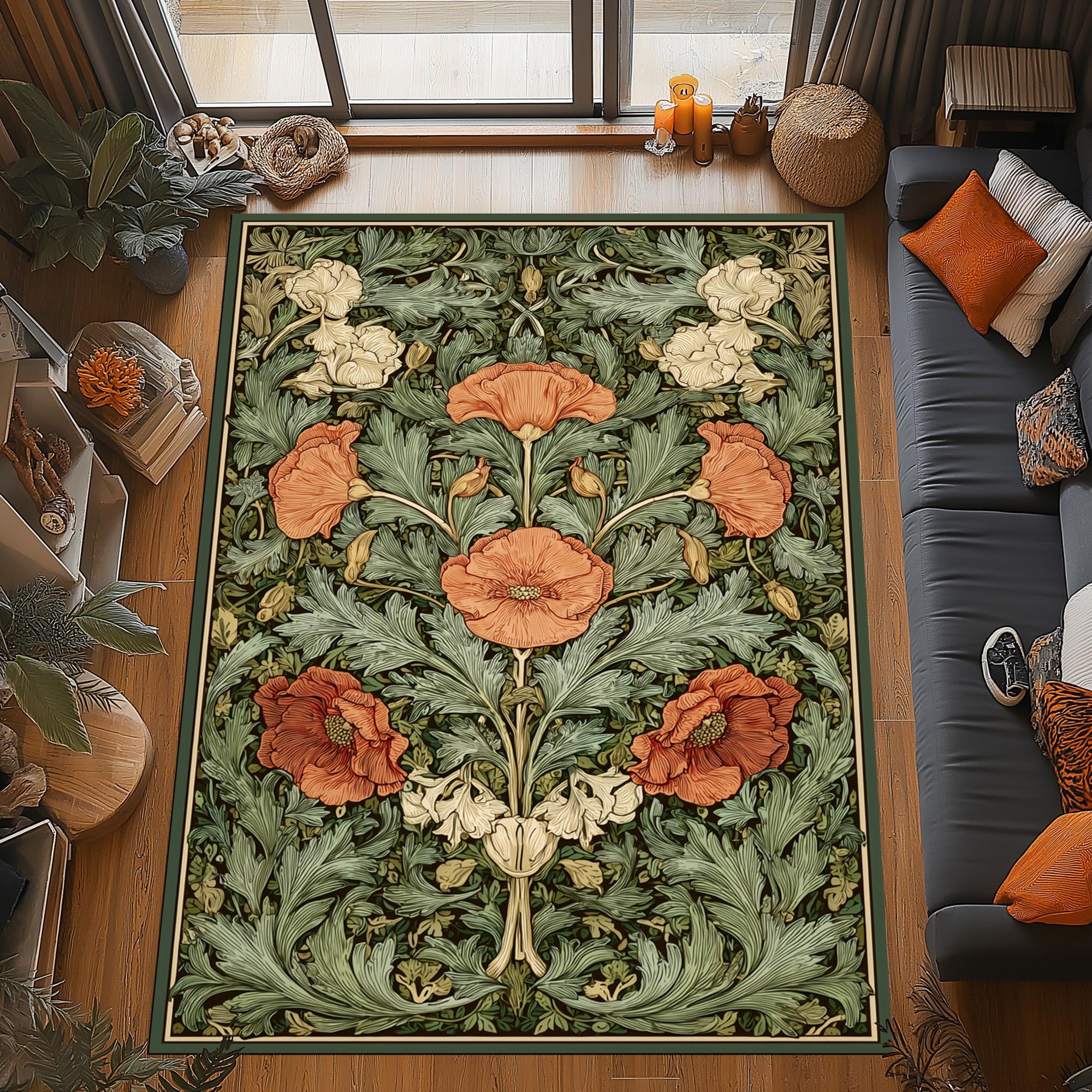 William Morris Muster Detailliert Wandteppich - Muster Stoffbild Inkl