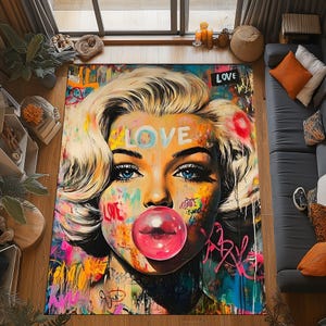 Marilyn Monroe Rug - Etsy