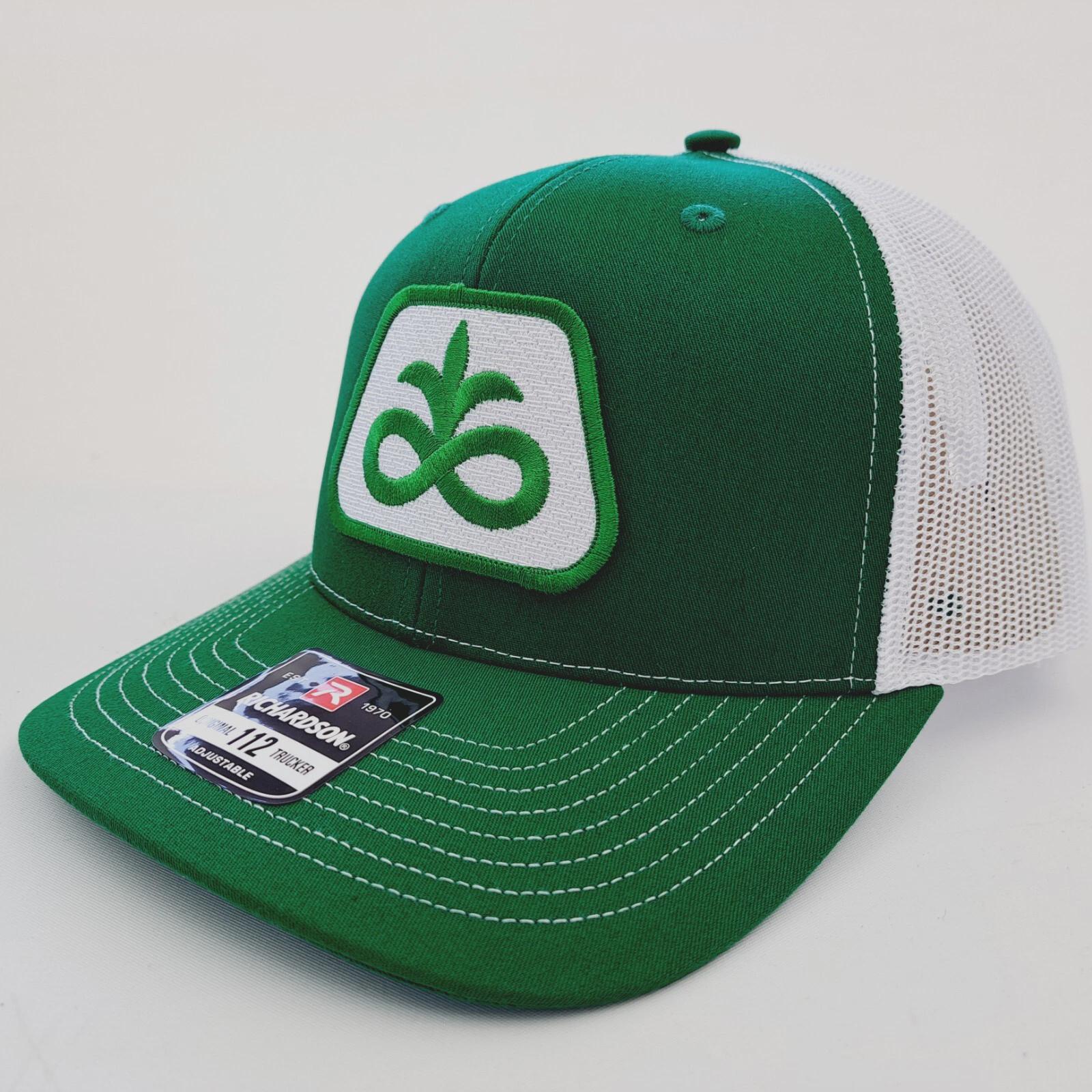 Horizon Seeds Patch Hat Richardson 112 Trucker Cap Mesh Snapback Green Farm Ag Vintage Pioneer Seeds Logo Patch on a Richardson 112 Trucker  main image 4