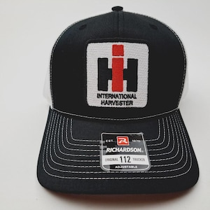 International Farmall Harvester Retro Vintage Style 60s Richardson 112 Hat Cap International Farmall Tractors Trucker Hat, Richardson 112  main image 3