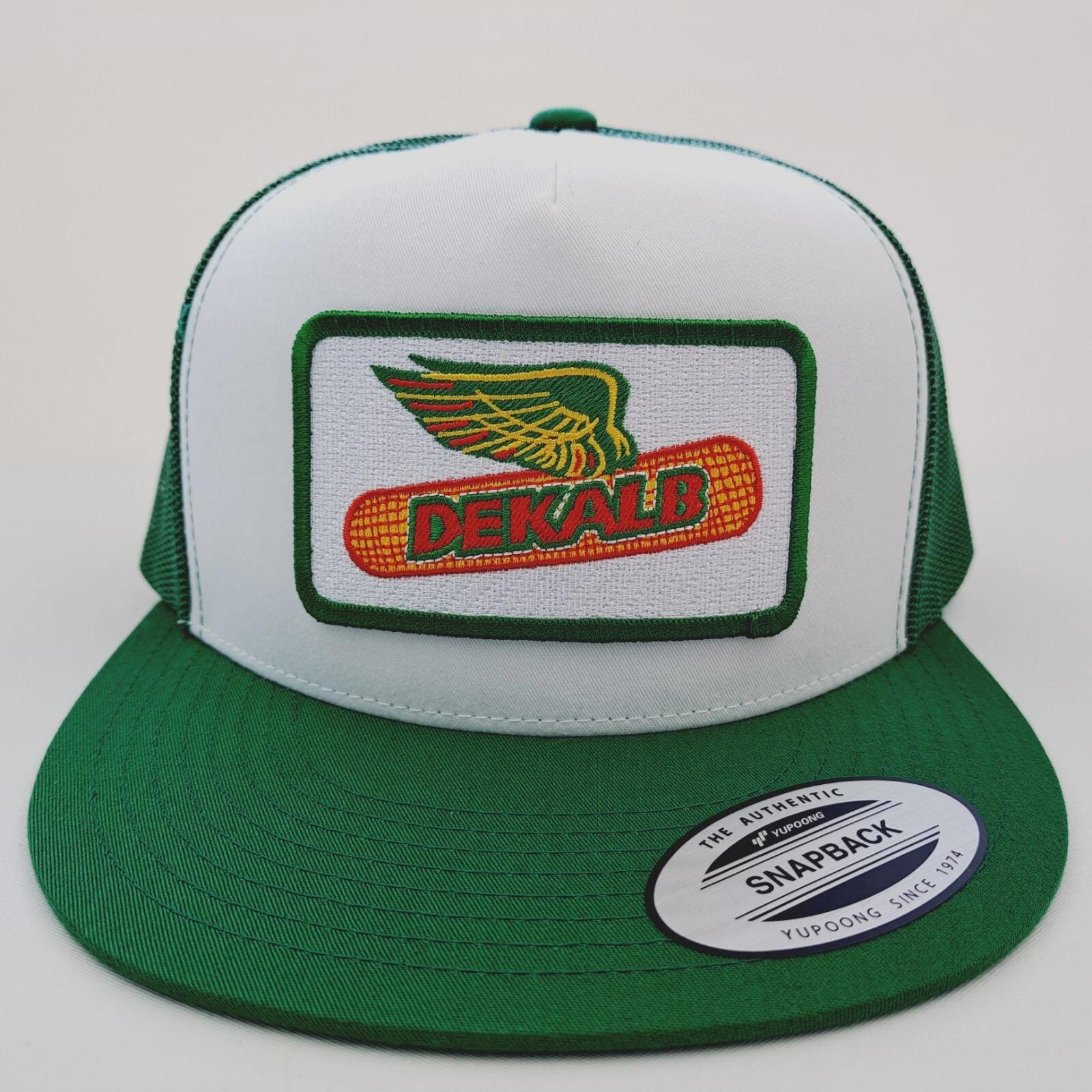 Dekalb Flying Corn Patch Flat Bill Trucker Cap Hat Mesh  display picture 1