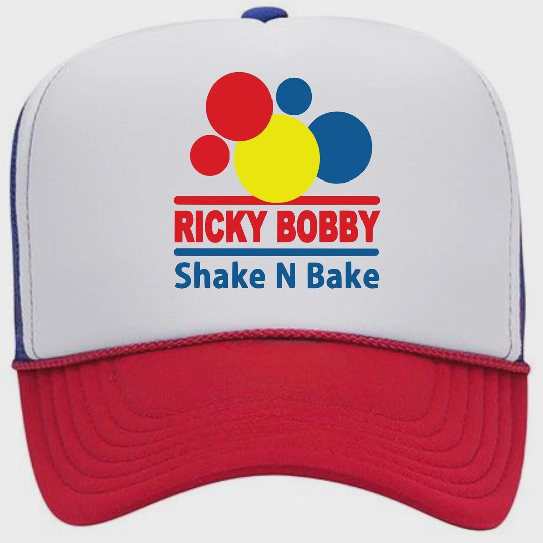 Ricky Bobby Shake N Bake Racing Talladega Cap Hat Foam Trucker Mesh ...