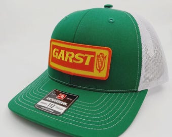 Garst Seeds Hat Embroidered Patch Cap Mesh Snapback Richardson 112
