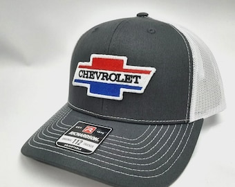 Richardson 112 Trucker Chevy Chevrolet Patch Cap Hat Mesh Snapback Gray