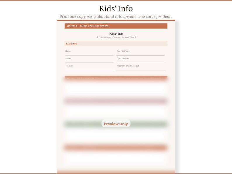 Mental Load Command Center for Moms | ADHD Home Management System | Household Organizer image 7