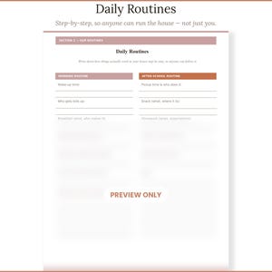 Mental Load Command Center for Moms | ADHD Home Management System | Household Organizer image 9