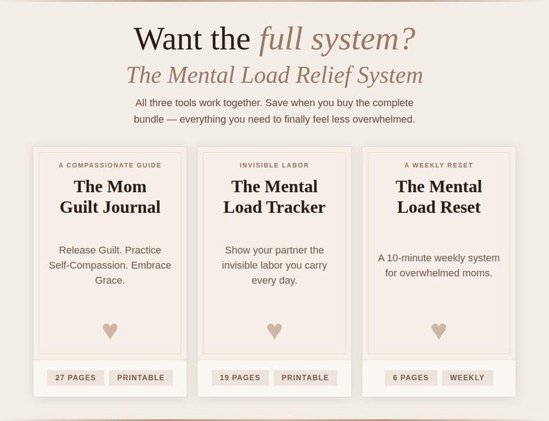 Mom Guilt Journal for Overwhelmed Mothers | Self-care Workbook ...