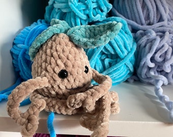 Leggy Baby Mandrake Plush - Plushie Toy, Crochet Amigurumi Mandrake