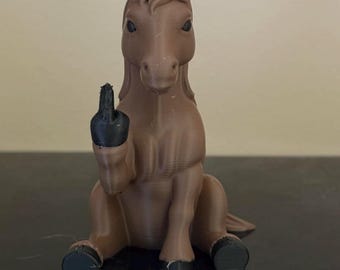 Middle Finger Horse 4"