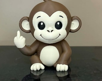 Middle Finger Monkey 4"