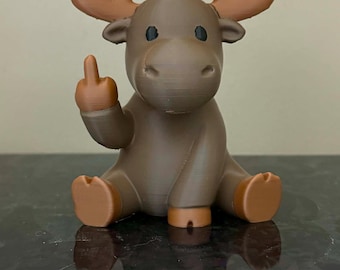 Middle Finger Moose 4"