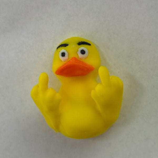 Ducks 2" Refrigerator Magnet Middle Finger assorted colors