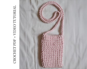 La sacoche pour téléphone réversible | PDF + tutoriel vidéo |  Modèle au crochet adapté aux débutants
