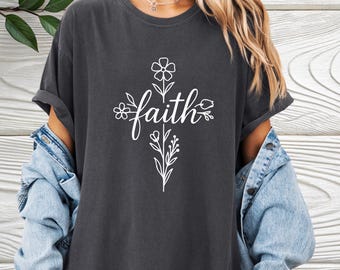 T-shirt met bloemenprint en comfortabele kleuren | Christelijk T-shirt