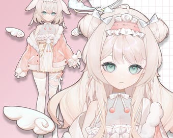Premade Live2D Vtuber Model: Ready to Use, VTubeStudio Compatible