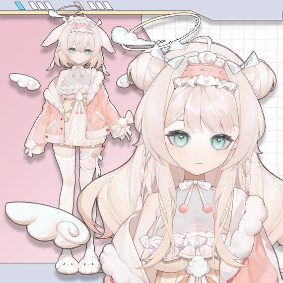 Premade Live2D Vtuber Model: Ready to Use, VTubeStudio Compatible