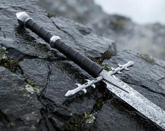 Ringwraiths Nazgul Sword, Witch-king of Angmar Handmade Fantasy Ring of Power Movie, Wedding , Anniversary, Father's Day Gift, Cosplay Prop
