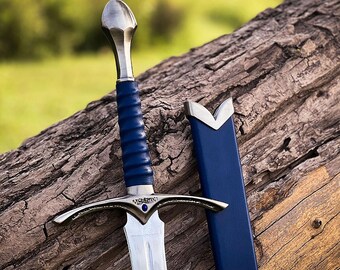 Custom Handmade Elven King’s Sword | King Elessar Longsword Replica | Handcrafted Fantasy Steel Sword | Perfect Decorative Cosplay Gift Idea