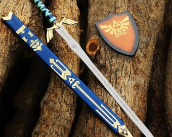 Handmade Zelda Master Sword Replica | Custom Twilight Princess Steel Sword | Link's Sword Hyrule Sword | Custom Gift for Link Fans & Cosplay
