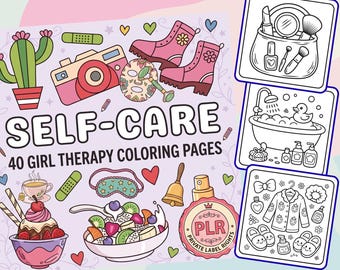 Cute Adult Coloring Book | Digital Coloring Book & Coloring Pages | Inspirational Relaxing Book for Stress Relief