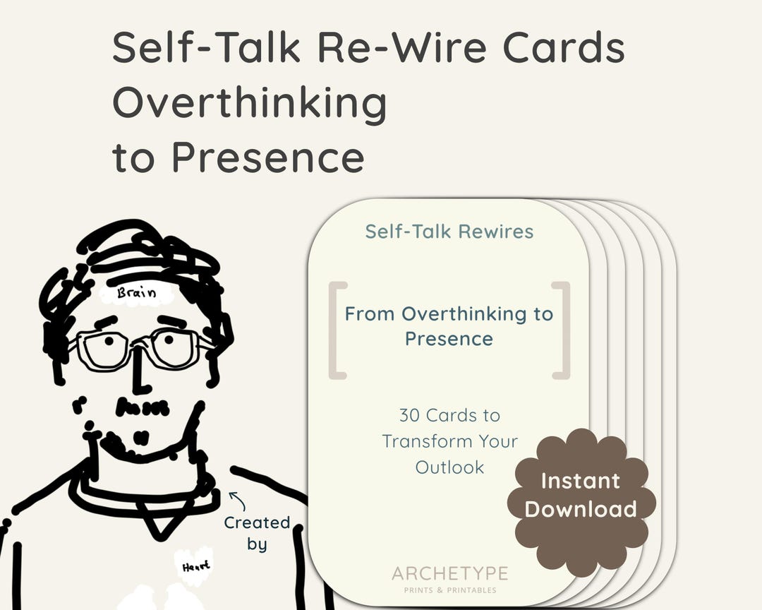 Overthinking Card Overthinking Affirmation Cards – From Overthinking to Presence Deck ...