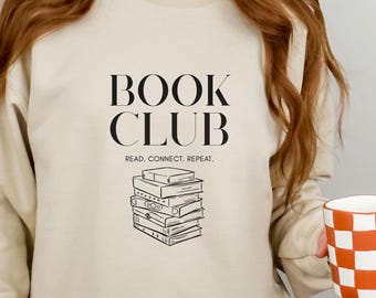 Book Club Sweatshirt, Book Sweatshirt, Gift for Book Lovers, Gift for Bookworms, Bookish Merch, Booklovers, Bookstagram