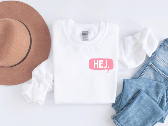 Hej Sweatshirt, Statement Sweatshirt, Sweatshirt Trend, Geschenk Freundin, Geschenkidee,  Sprechblase, Skandinavischer Look, hey, Geburtstag