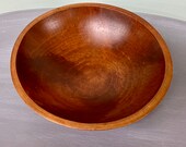 Vintage Wooden 11 3 8 Dough Bowl, Beautiful Wood Grain, Centerpiece Bowl, Primitive Treenware, Farmhouse Decor, Rustic Wooden Bowl