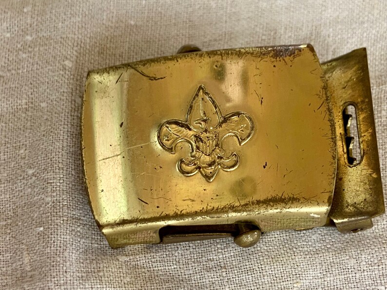 2 Solid Brass Boy Scout Belt Buckles Made in USA Boy Scout Etsy