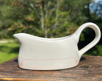 Small Gravy Boat Syracruse China Syralite Restaurant Ware Style Gravy Server Individual Cream Pitcher Creamer