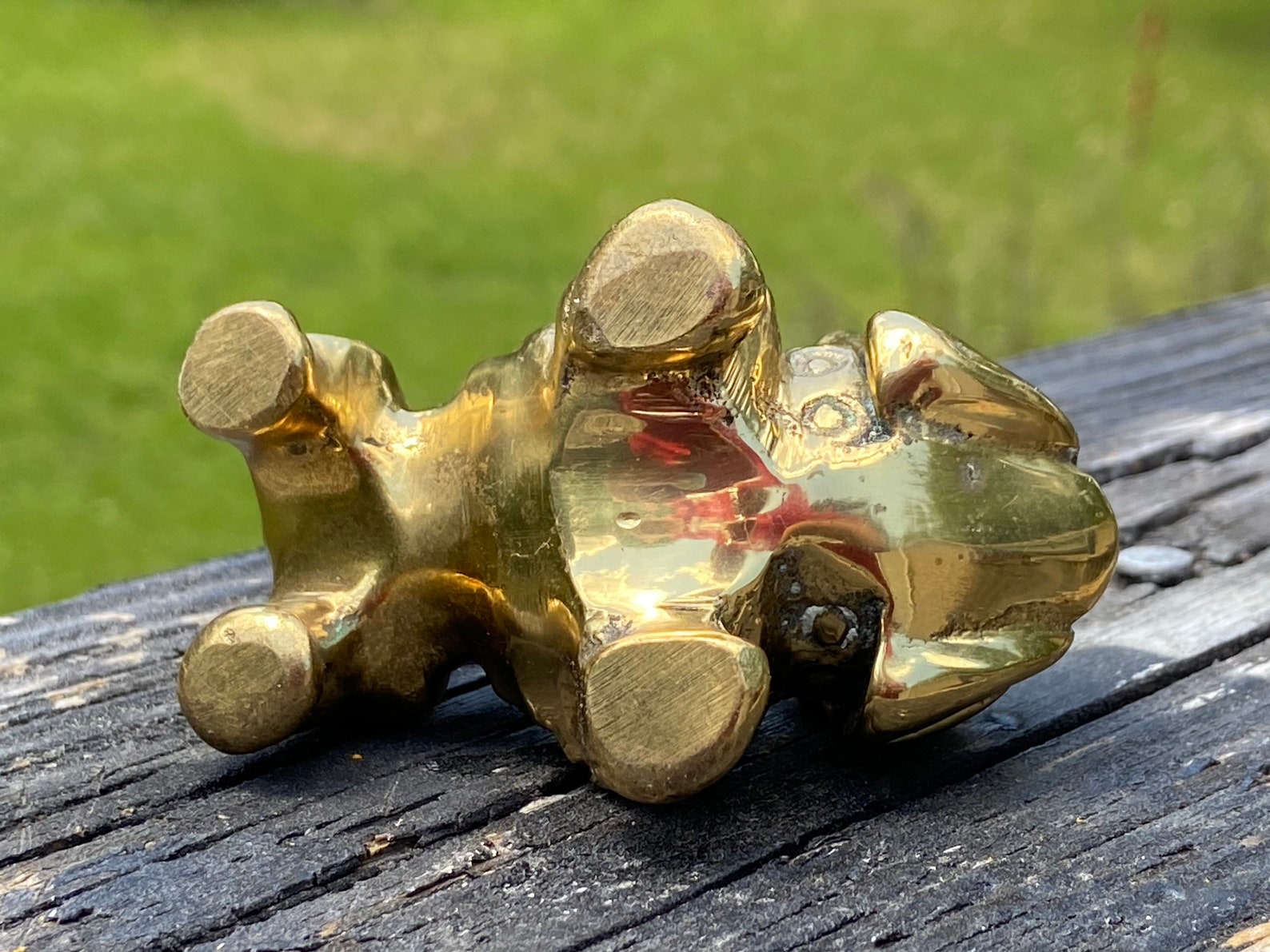 Brass Bulldog Figurine Brass English Bulldog Dog Statue Etsy