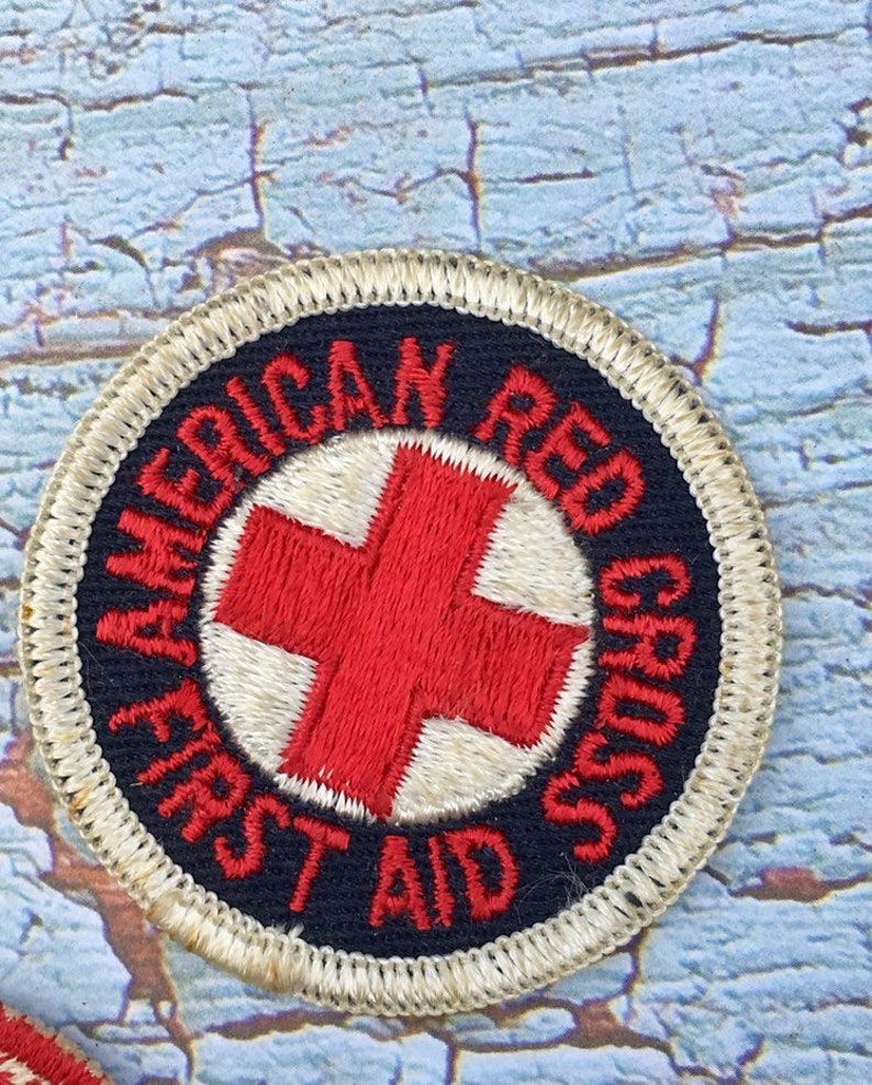 American Red Cross Patch Industrial First Aid Patch State of Etsy