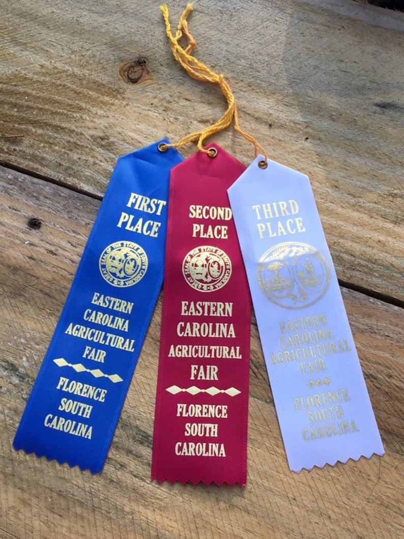 3 Vintage Award Ribbons Farm Agriculture Fair Ribbons Farmhouse - Etsy