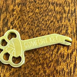 Vintage Comfort Key or Comfee, Used For Adjustment Of Clip On Earrings, Metal Key, Jewelry Accessory, Mid Century Earring Adjuster image 6