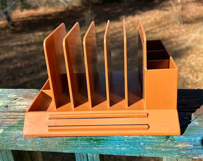 Let's Get Organized Brown Max Klein Desk Organizer V87 Plastic Mail